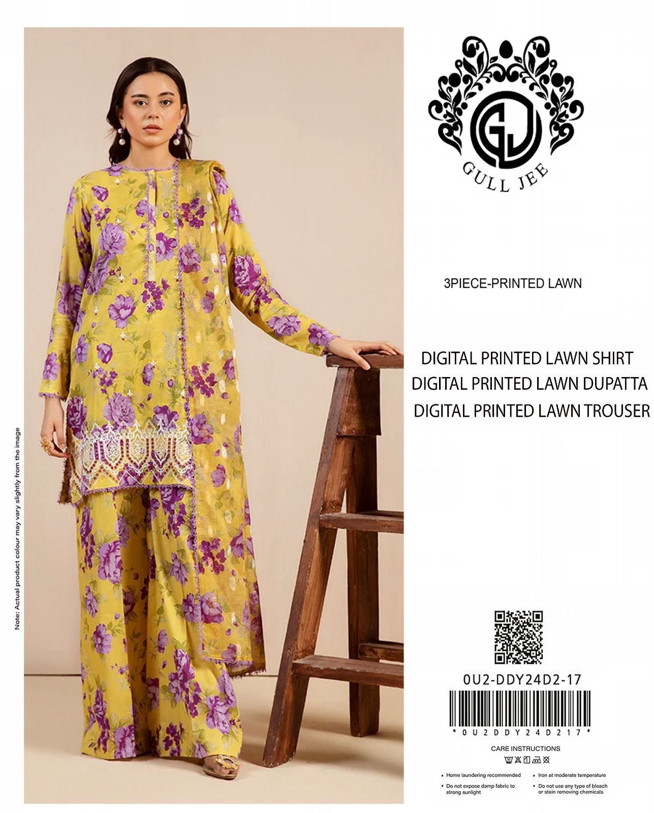 Gull Jee 3pc Lawn Printed