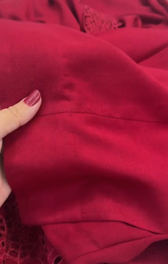 Stitched 2pc Peach Leather